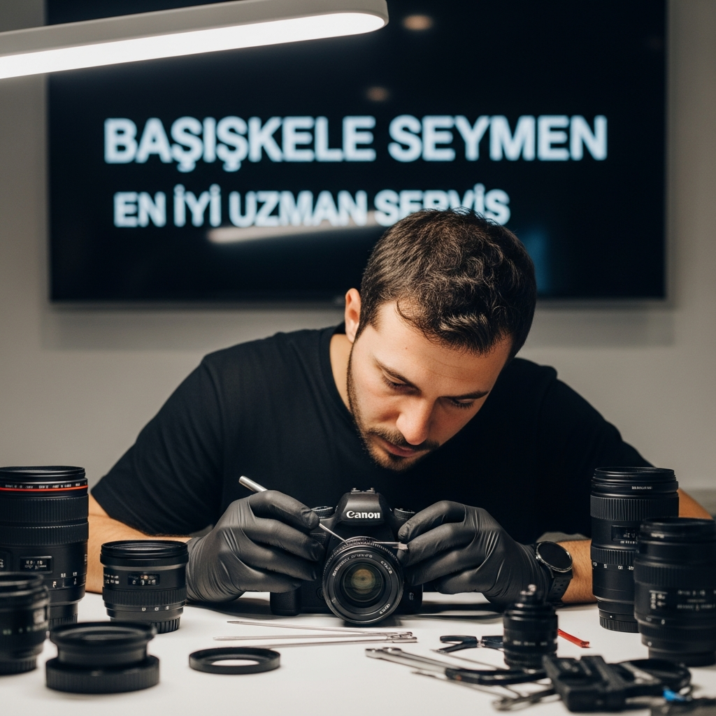 Generate a high-quality, relevant image prompt for an article about: Başiskele Seymen Canon Tamir: