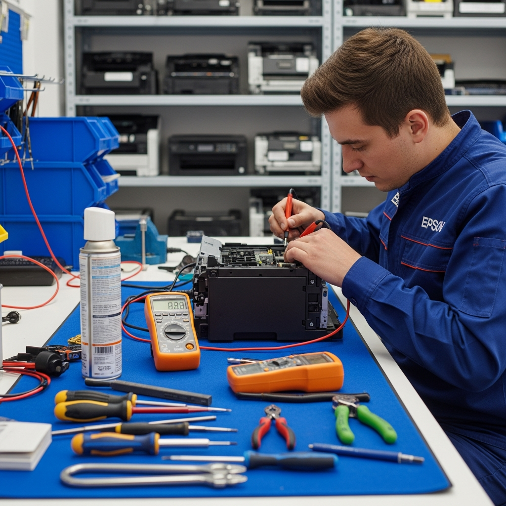 Generate a high-quality, relevant image prompt for an article about: Başiskele Epson Tamir: En İyi