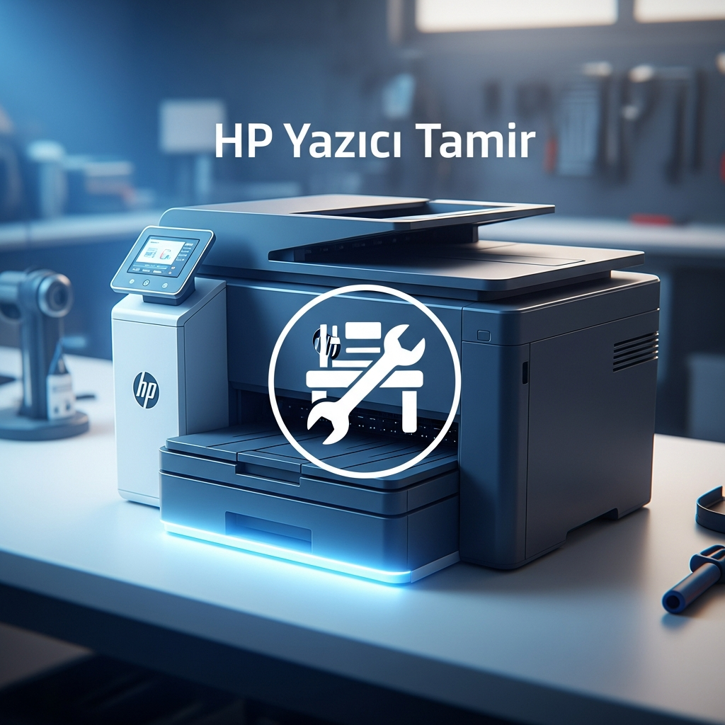 Generate a high-quality, relevant image prompt for an article about: Başiskele HP Yazıcı Tamir: U