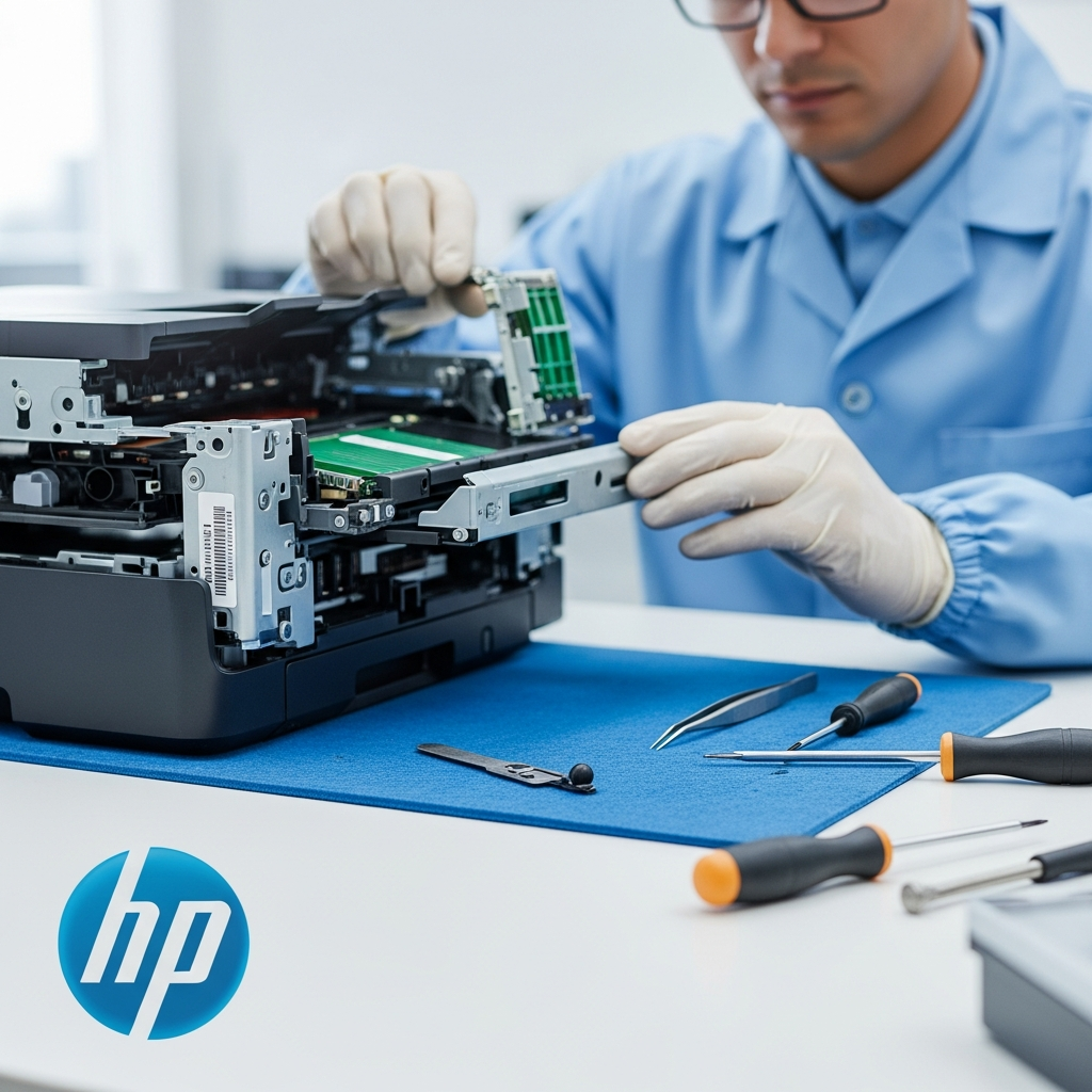 Generate a high-quality, relevant image prompt for an article about: Başiskele Hp Yazıcı Tamir: G