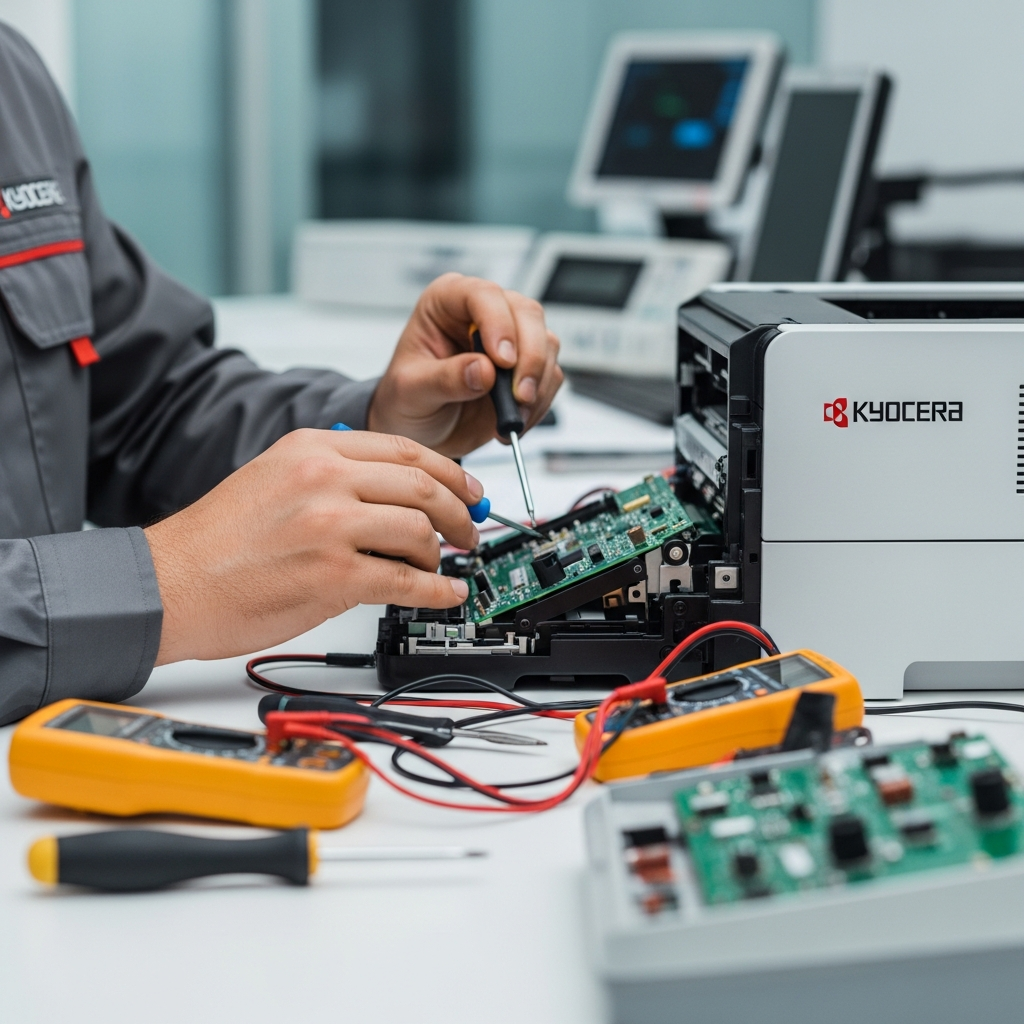 Generate a high-quality, relevant image prompt for an article about: Başiskele Kyocera Tamir: Özel