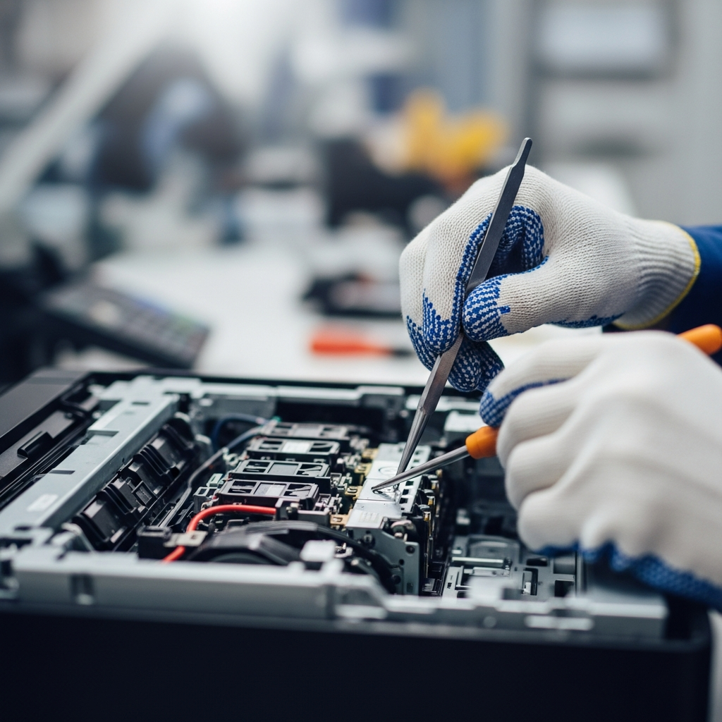 Generate a high-quality, relevant image prompt for an article about: Kyocera Yazıcı Tamir Başiske