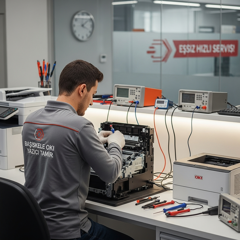 Generate a high-quality, relevant image prompt for an article about: Başiskele Oki Yazıcı Tamir: