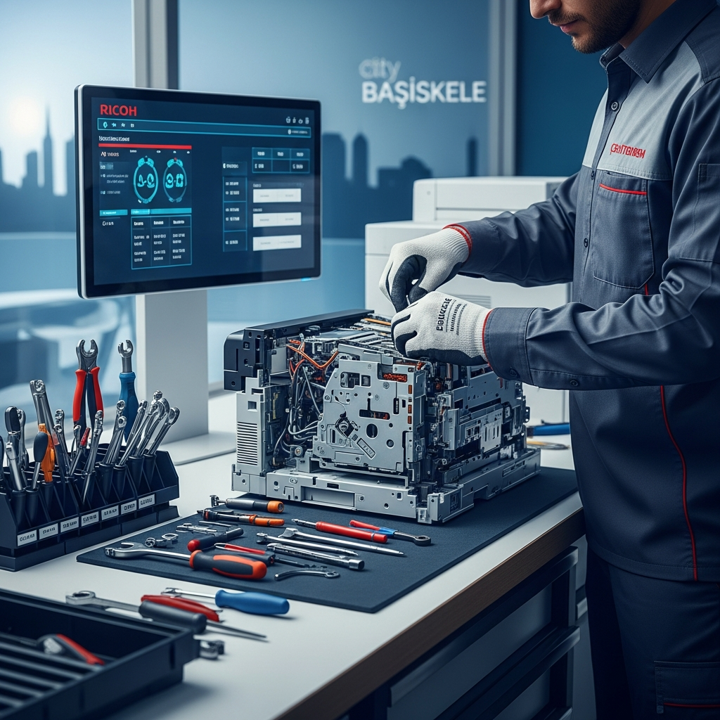 Generate a high-quality, relevant image prompt for an article about: Başiskele Şehitekrem Ricoh Ta