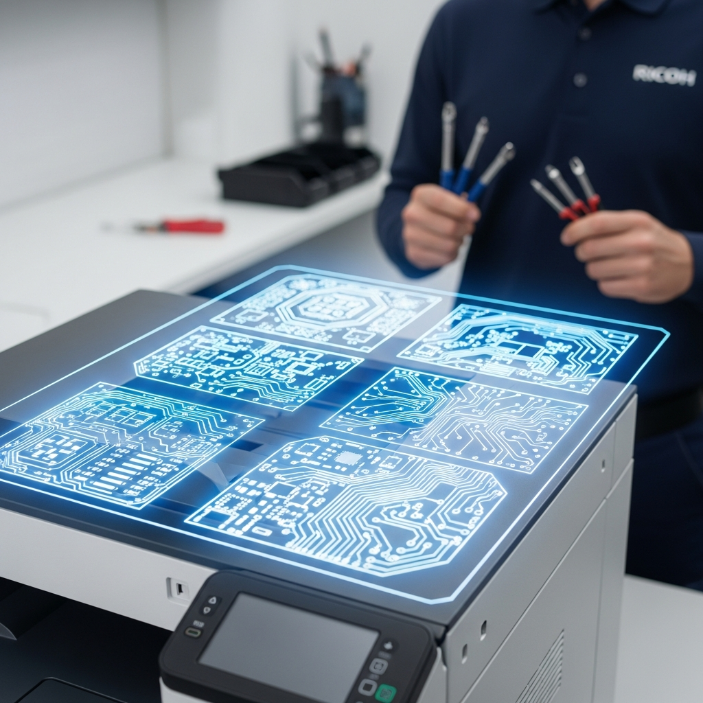 Generate a high-quality, relevant image prompt for an article about: Başiskele Yeşilkent Ricoh: En