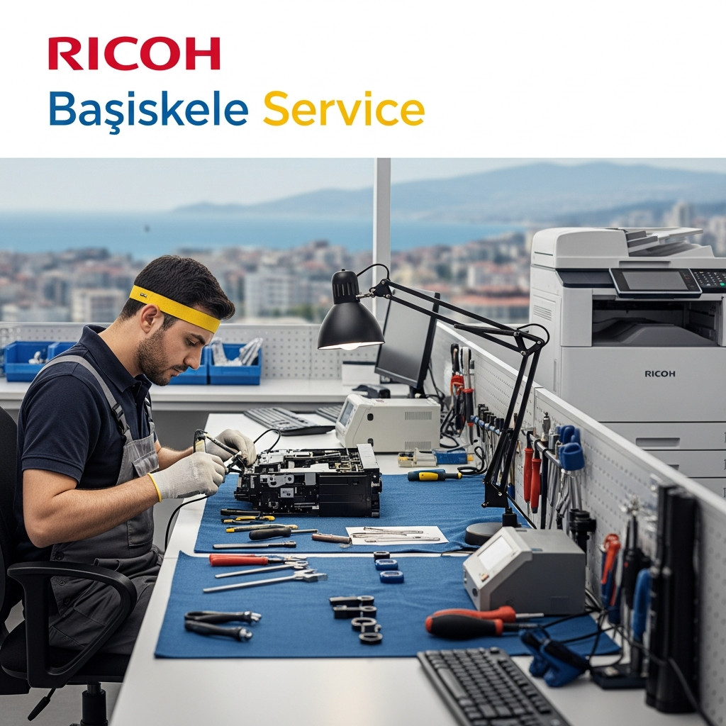 Generate a high-quality, relevant image prompt for an article about: Başiskele Ricoh Tamir: Güveni