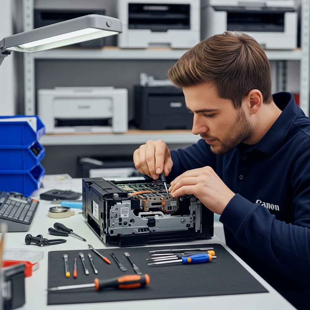 Generate a high-quality, relevant image prompt for an article about: Çayırova Tosb Canon Yazıcı