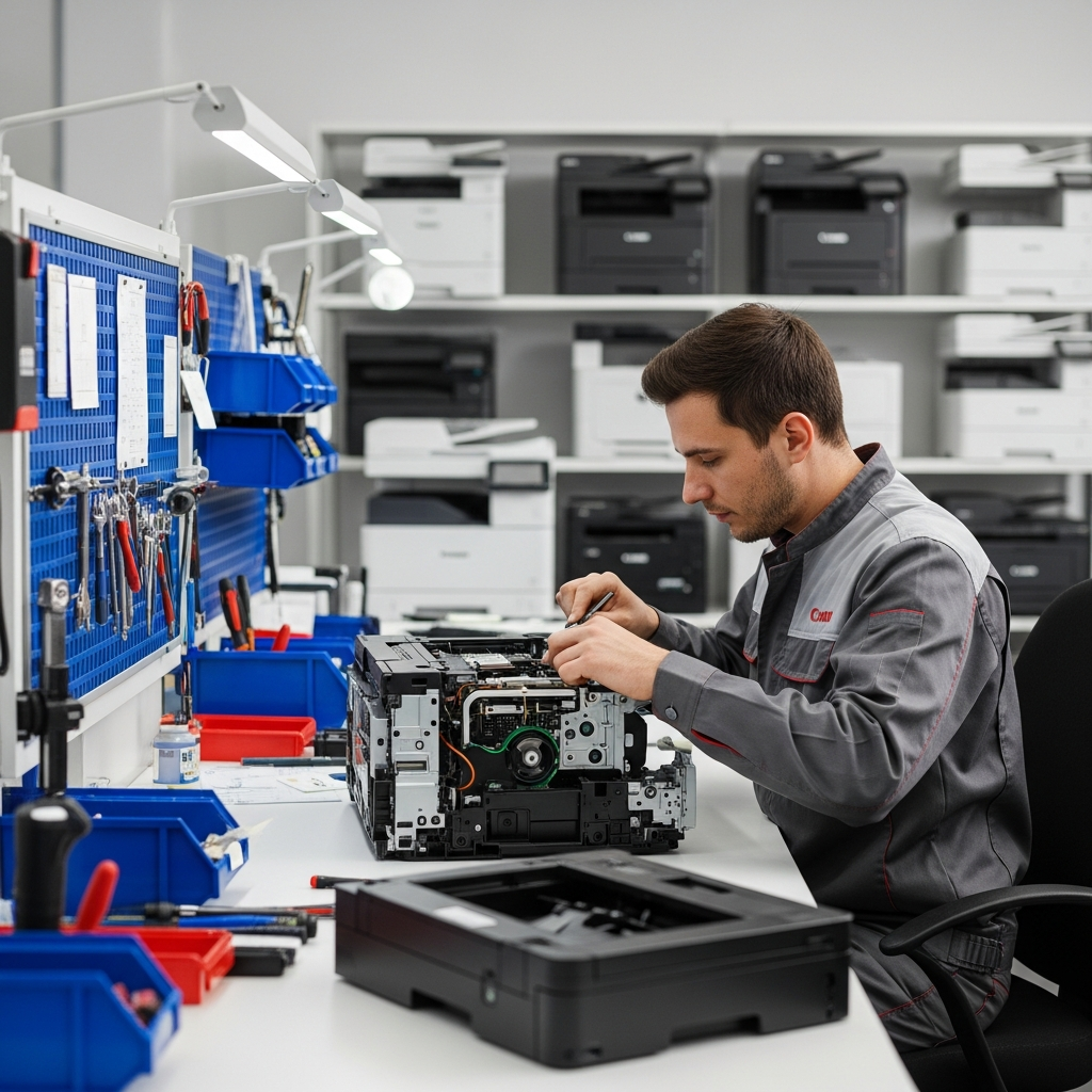 Generate a high-quality, relevant image prompt for an article about: &Ccedil;ayırova Canon Yazıcı Tamir