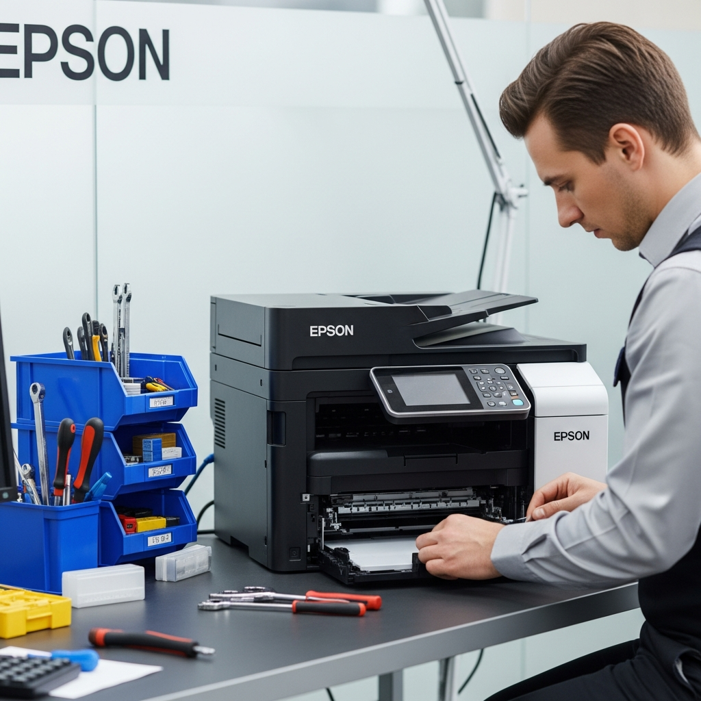 Generate a high-quality, relevant image prompt for an article about: &Ccedil;ayırova Epson Tamir: Uzman v