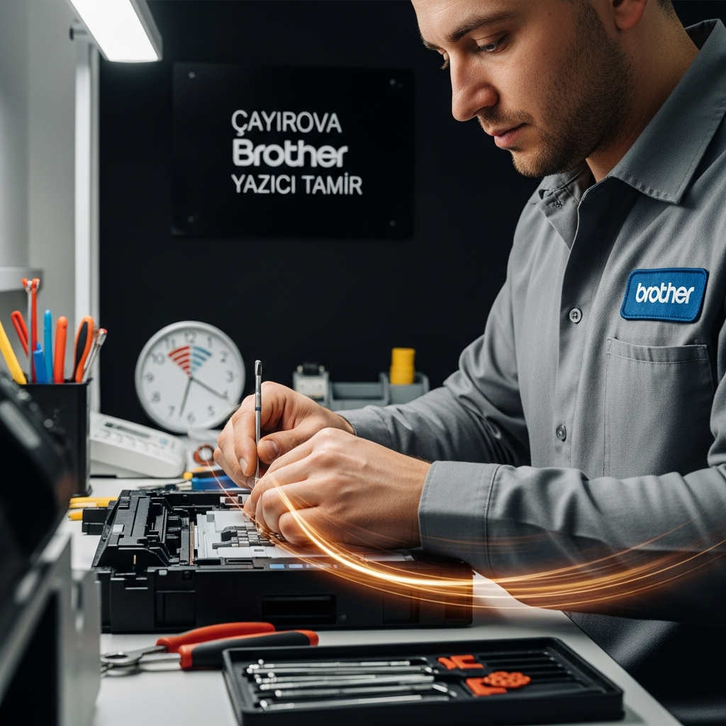 Generate a high-quality, relevant image prompt for an article about: &Ccedil;ayırova Brother Yazıcı Tam