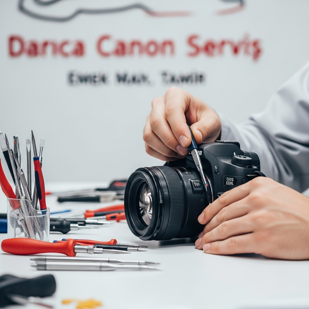 Generate a high-quality, relevant image prompt for an article about: Darıca Canon Tamiri: Emek Mah.