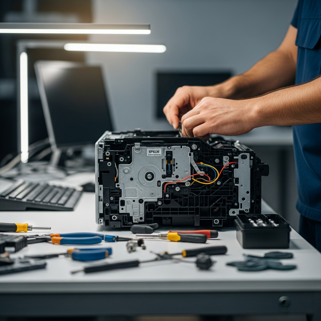 Generate a high-quality, relevant image prompt for an article about: Darıca Piri Reis Epson Tamir: