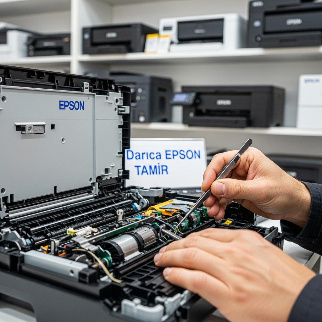 Generate a high-quality, relevant image prompt for an article about: Darıca Epson Tamir: Özel, Uyg