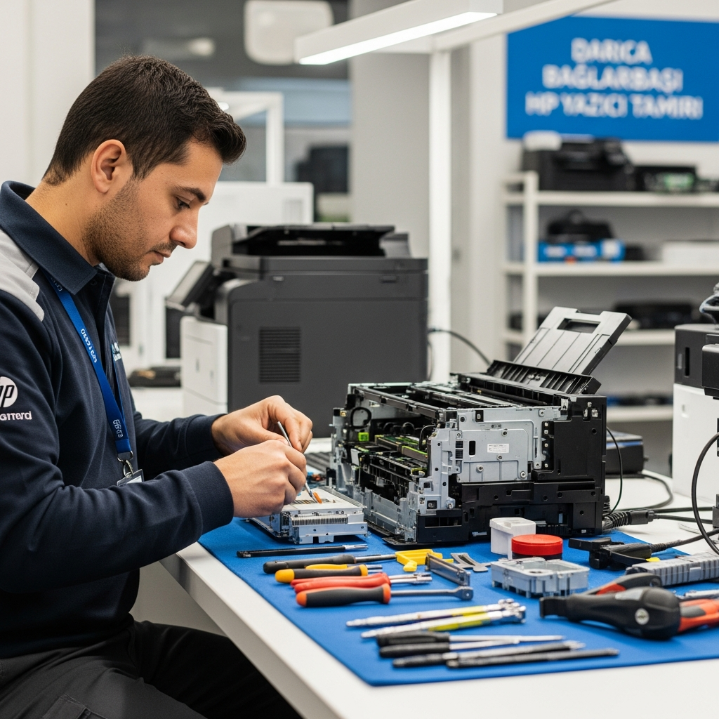 Generate a high-quality, relevant image prompt for an article about: Darıca Bağlarbaşı HP Yazıc