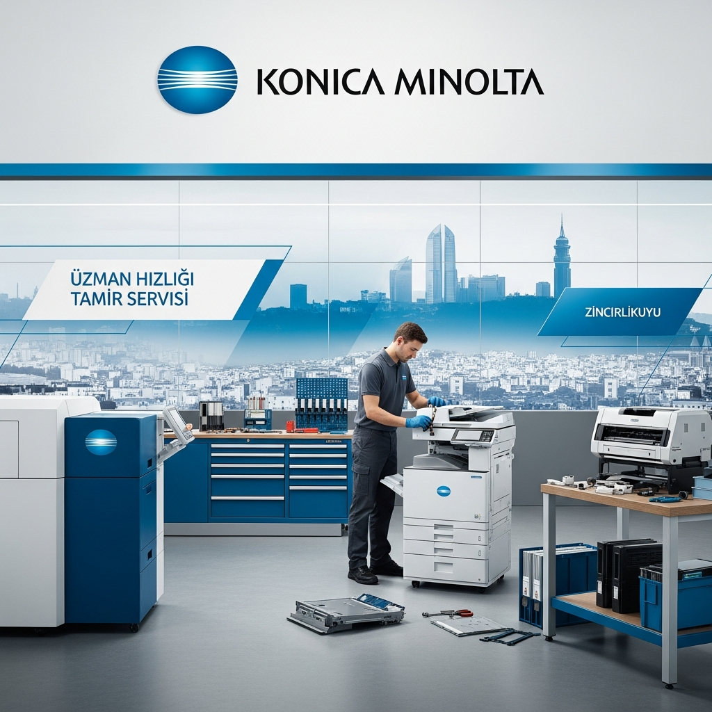 Generate a high-quality, relevant image prompt for an article about: Konica Minolta Zincirlikuyu: Uz