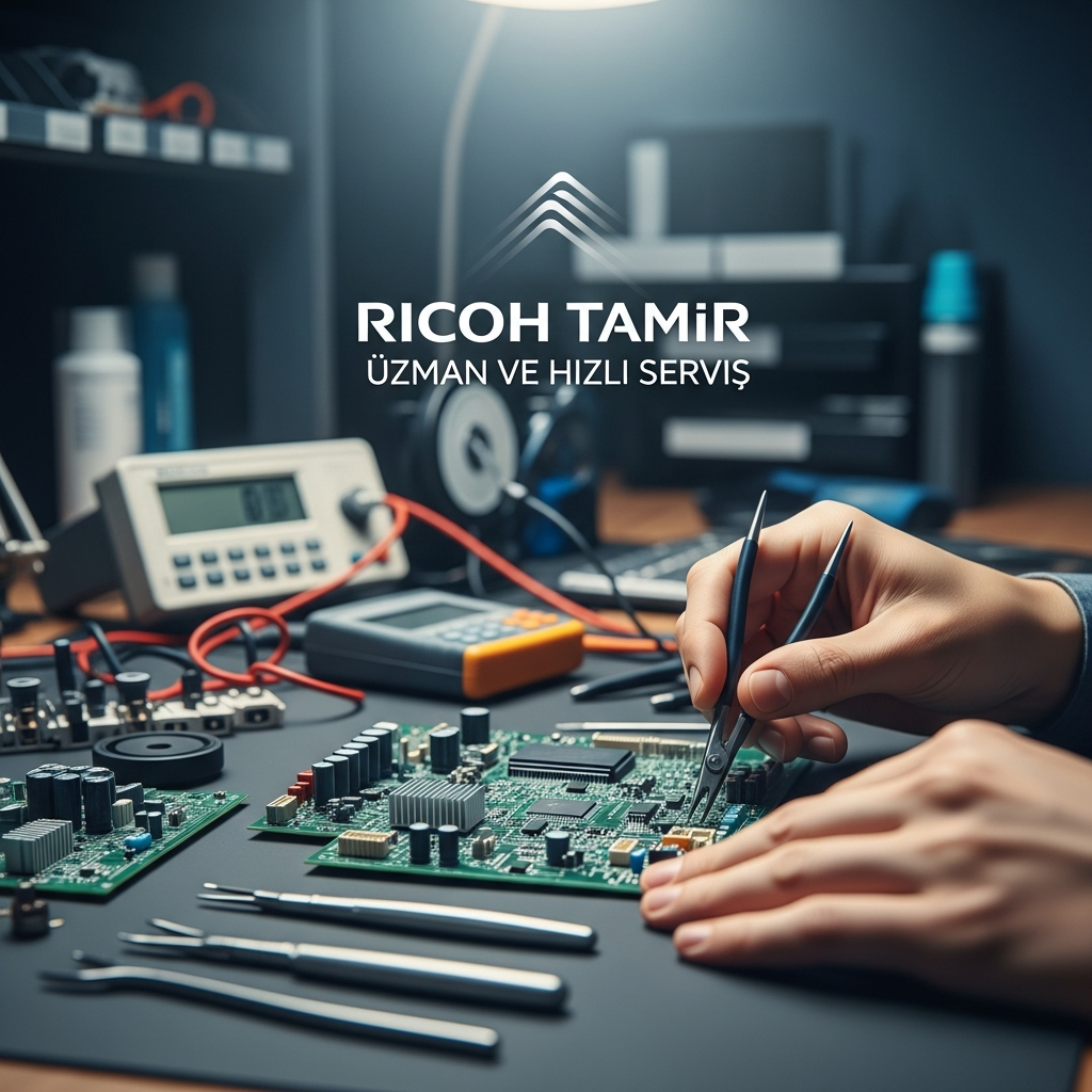 Generate a high-quality, relevant image prompt for an article about: Darıca Yeni Mah Ricoh Tamir: U