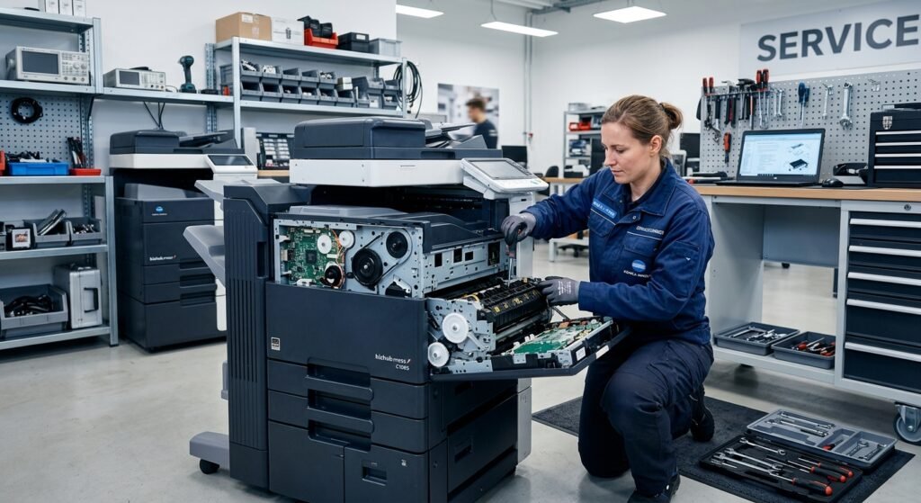 Konica Minolta yazıcı teknik servis tamir işlemi
