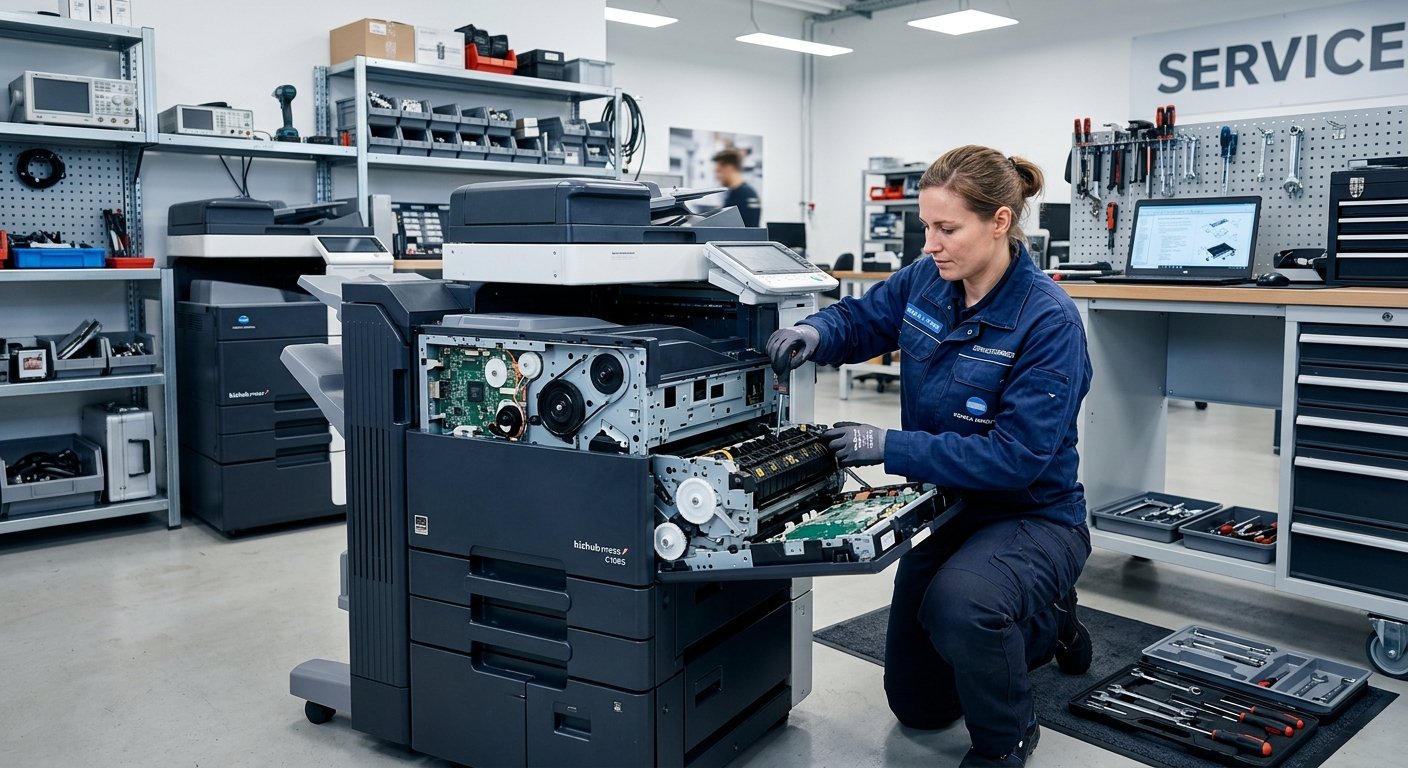 Konica Minolta yazıcı teknik servis tamir işlemi